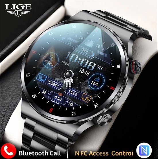 LIGE Montre connectée de sport pour hommes