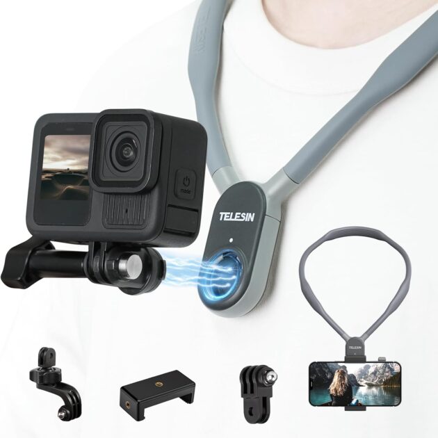 Support de cou magnétique pour caméra et smartphone