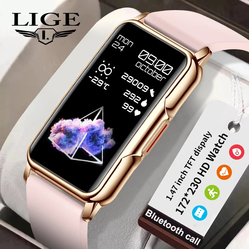 ساعة ذكية نسائية أنيقة بتصميم فاخر-Montre connectée féminine élégante - الصورة 3