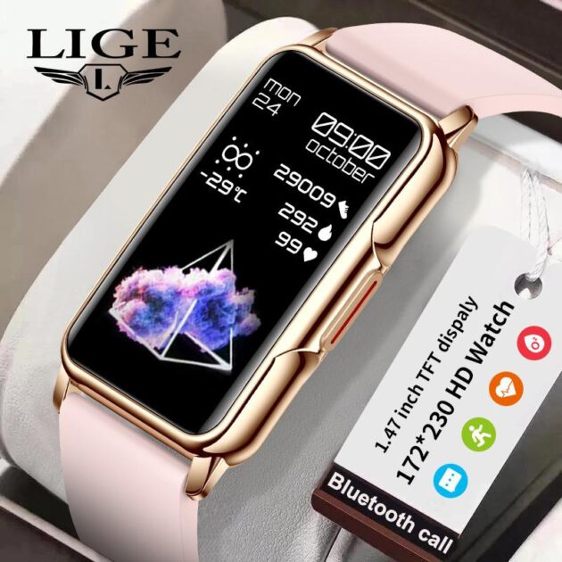 ساعة ذكية نسائية أنيقة بتصميم فاخر-Montre connectée féminine élégante