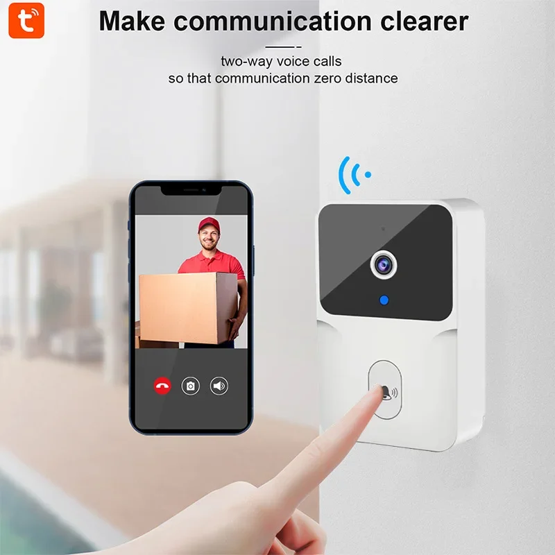 جرس باب لاسلكي WiFi مع كاميرا HD ومراقبة عن بعد عبر الهاتف - الصورة 7